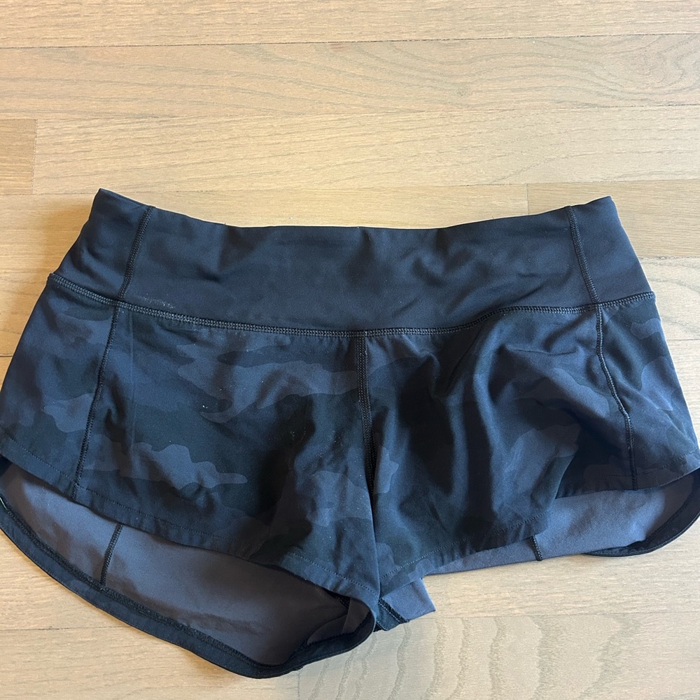 lululemon athletica Black Camouflage Athletic Shorts